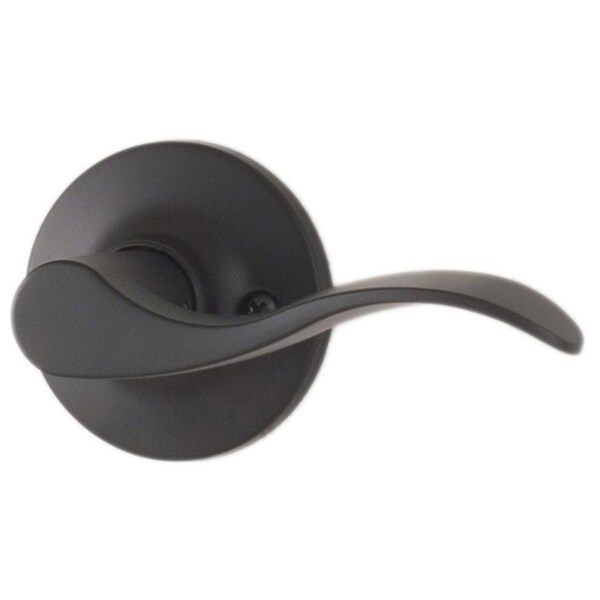 Weslock Right Hand New Haven Half Dummy Lock Matte Black Finish - R0205X2--0020
