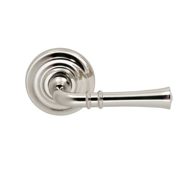 Omnia Lever Traditional Rose Priv Lever 2-3/8" BS T Strike Bright Nickel 785 - 785TD/238T.PR14