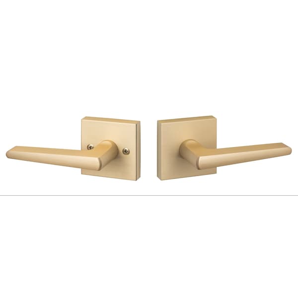 Sure-Loc Hardware Sure-Loc Hardware Basel Square Passage Lever, Satin Brass - BS101-SQ SB