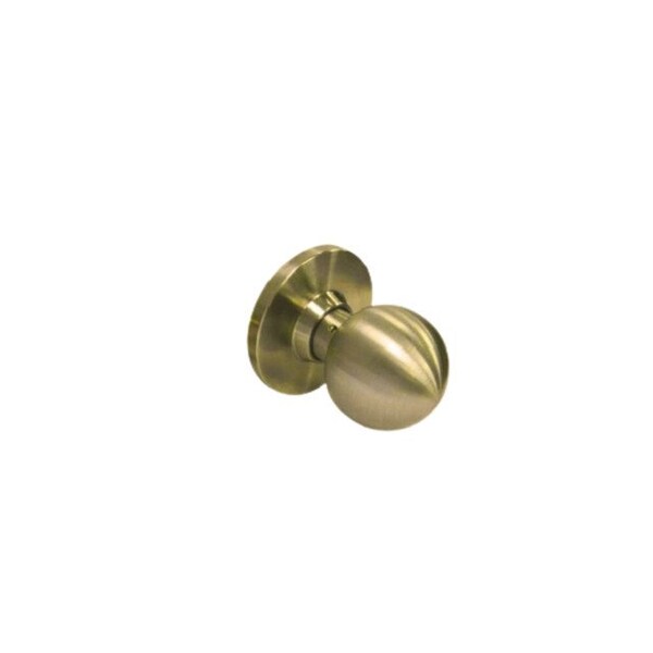 Trans Atlantic Co. Bright Brass Grade 3 Light Duty Residential Cylindrical Dummy Door Knob - DL-ECBDT-US3
