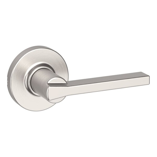 Kwikset Casey Lever with Round Rose Passage Door Lock with 6AL Latch and RCS Strike Satin Nickel Finish - 200CSLRDT-15