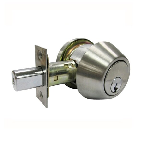 Orca Hardware Single Cylinder Deadbolt Lock, Schlage C-Keyway, US26D Satin Chrome Finish, Adjustable Square Corne - ODB3601CSC-26D