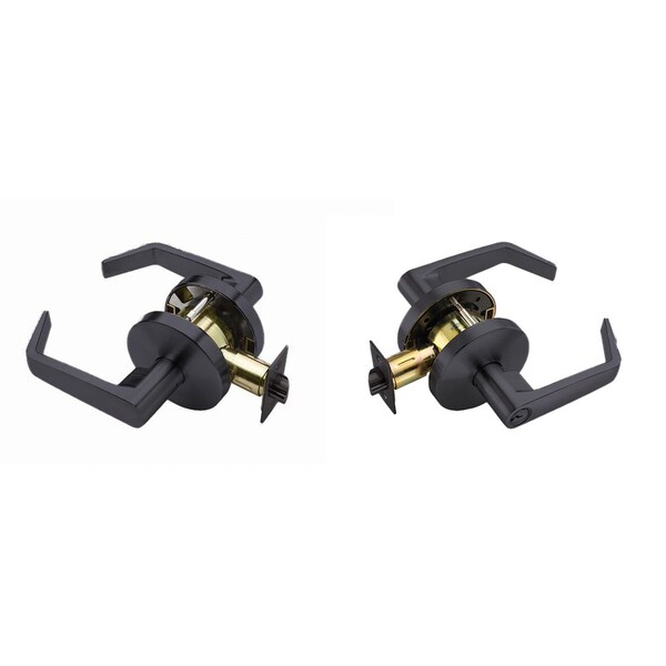 Falcon W581PD622 W Series Storeroom Dane Lever Lock C Keyway 30197 Latch 30148 Strike Matte Black Finish - W581PD622