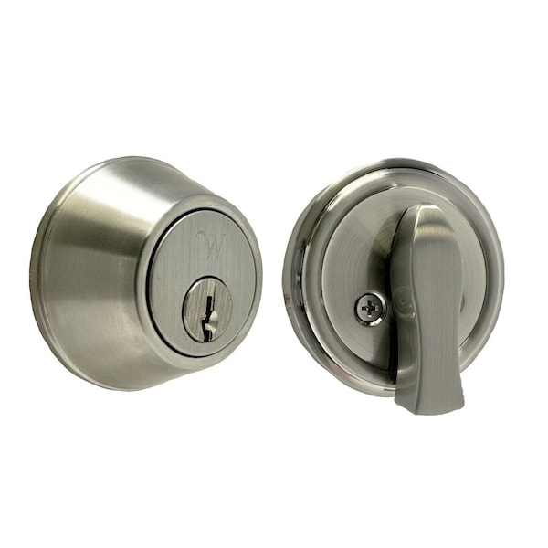 Weslock Single Cylinder Deadbolt with Adjustable Latch and Deadbolt Strike Up To 2 1/4in Door - 00471-N-NSL23