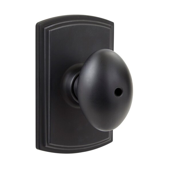 Delaney Hardware Italian Collection Canova Black Bed/Bath Door Knob - 362504