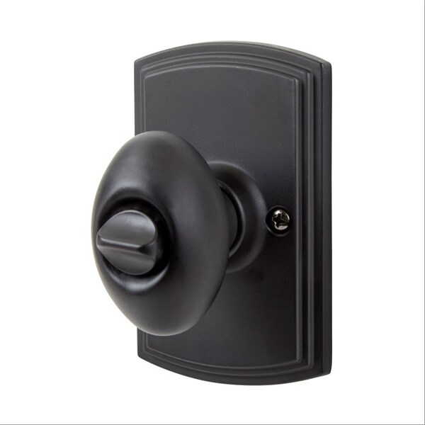 Delaney Hardware Italian Collection Canova Black Bed/Bath Door Knob - 362504