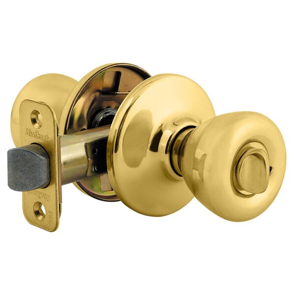 Kwikset Kwikset Tylo Polished Brass Privacy Lockset 1-3/4 in. - 93001-923