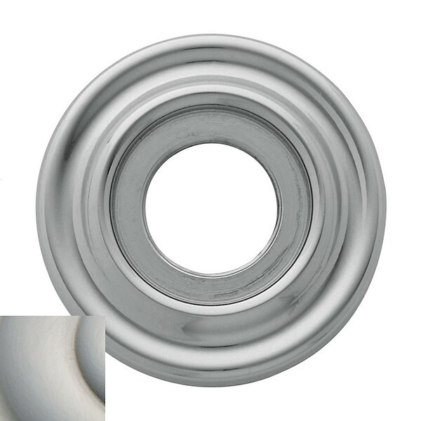 Baldwin Passage Pair Rosettes Lifetime Satin Nickel - 5002.056