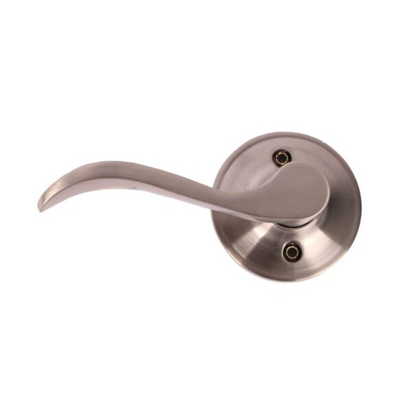 Pamex Left Hand Naples Lever with Round Rose Half Dummy Lockset Grade 3 Satin Nickel Finish - FLYEP04L