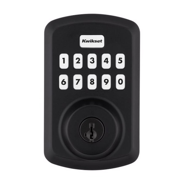 Kwikset Kwikset Matte Black Metal Electronic Touch Pad Deadbolt - 992500-004