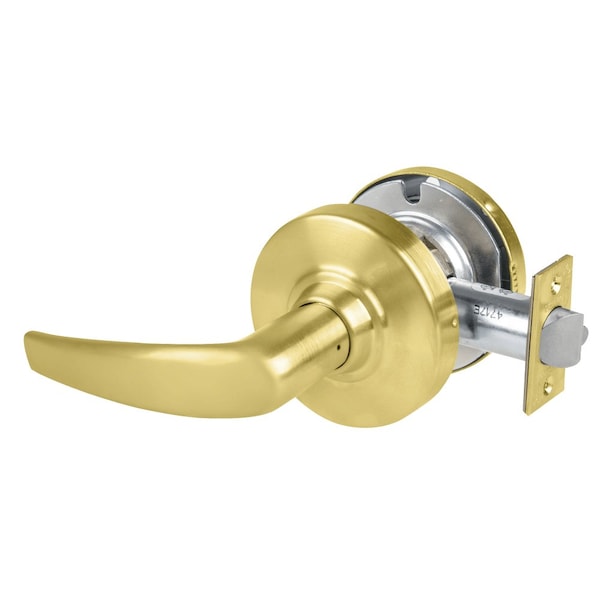 Schlage Grade 1 Exit Lock, Athens Lever, Non-Keyed, Satin Brass Finish, Non-Handed - ND25D ATH 606