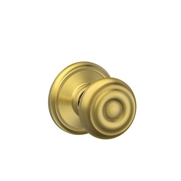 Schlage Schlage Georgian Satin Brass Passage Door Knob Right or Left Handed - F10VGEO608