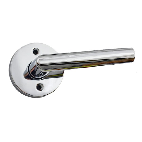 Kwikset Milan Lever with Round Rose Half Dummy Door Lock Bright Chrome Finish - 788MILRDT-26