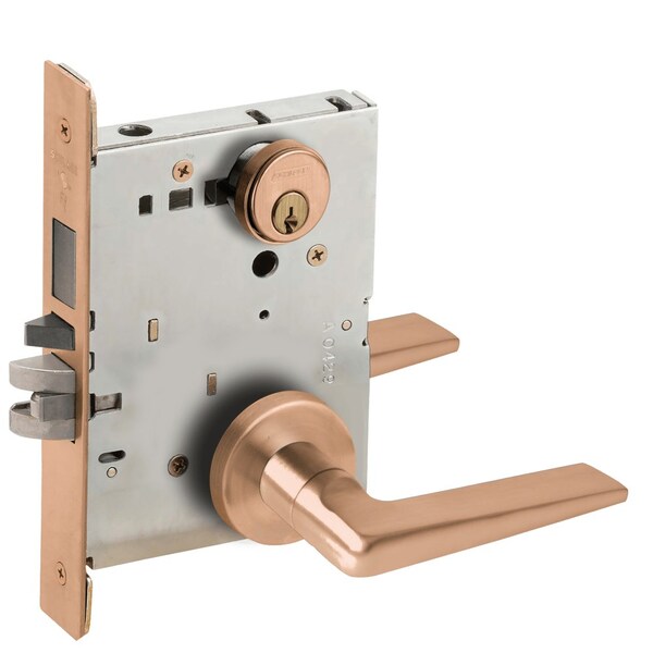 Schlage Entrance Mortise Lock with Deadbolt, 05A Design, Satin Bronze - L9453P 05A 612