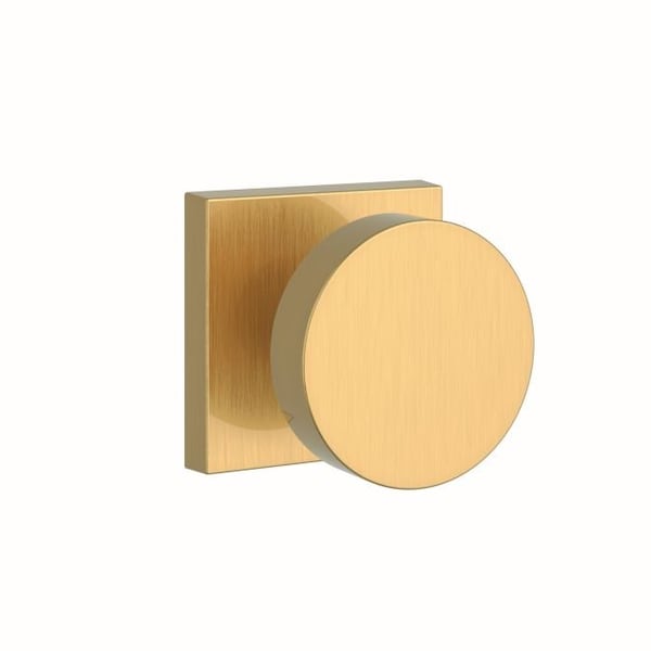 Baldwin Passage Contemporary Knob with Contemporary Square Rose with 6AL Latch and Dual Strike - PSCONCSR044
