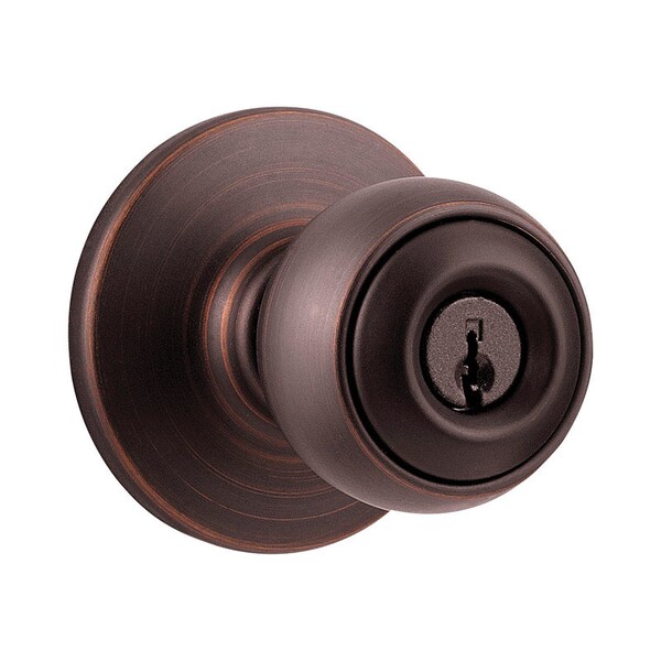 Kwikset Kwikset Polo Venetian Bronze Entry Door Knob 1-3/4 in. - 94002-822