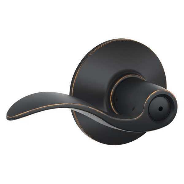 Schlage Lever Lockset, Mechanical, Privacy, Grd. 2 - F40 ACC 716