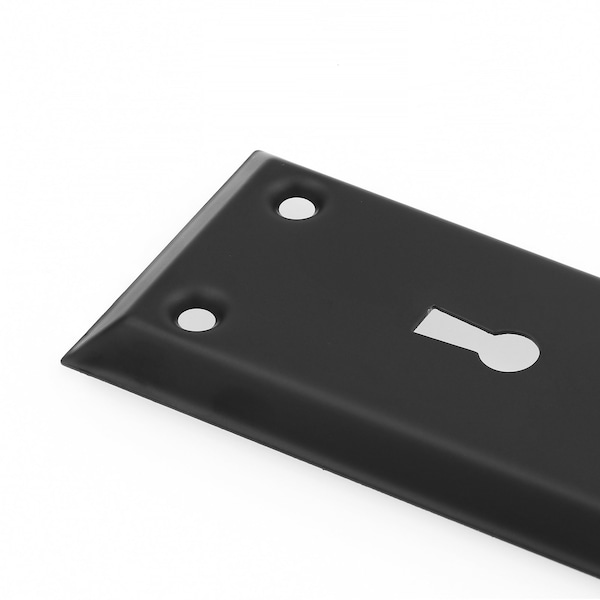 Prime-Line Mortise Keyed Lock Set with Glass Knob, Fits Doors with 2-3/8 In. Backset - E 28338