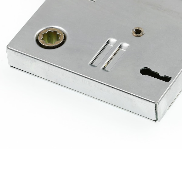 Prime-Line Mortise Keyed Lock Set with Glass Knob, Fits Doors with 2-3/8 In. Backset - E 28338