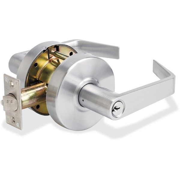 Master Lock Storeroom Lever w/Bump Stop, Heavy Duty, Chrome - MLKSLCHSR26D