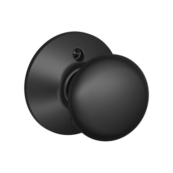 Schlage Schlage Plymouth Matte Black Dummy Knob Right or Left Handed - F170PLY622
