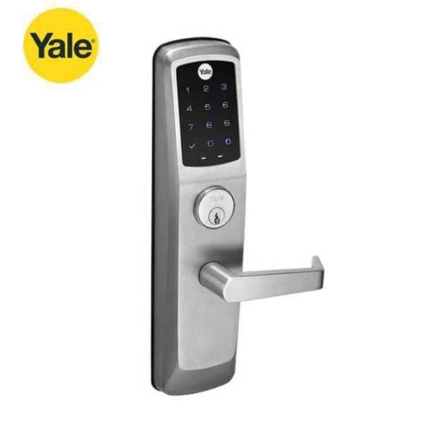 Yale Nextouch Exit Trim Touchscreen, Augusta Lever Style No Radio, Satin Chrome - YALE-AUNTT620-NR-626