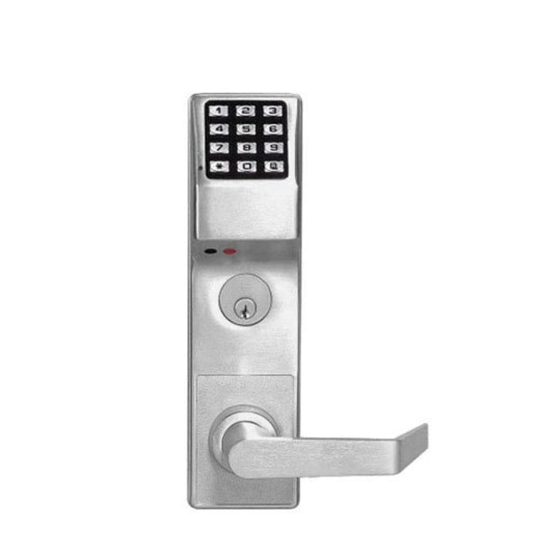 Alarm Lock Trilogy DL3500CRR NON-PROX Classroom Mortise Keyless Lock / Straight Lever / w/ Audit Tra - ALL-DL3500CRR-26D