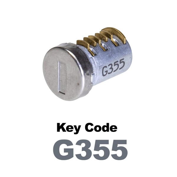 Global Replacement Lock Cylinder, For Non-Master Key Applications, For use in Locks with Key Code G355 - KC-SNM-NK-355
