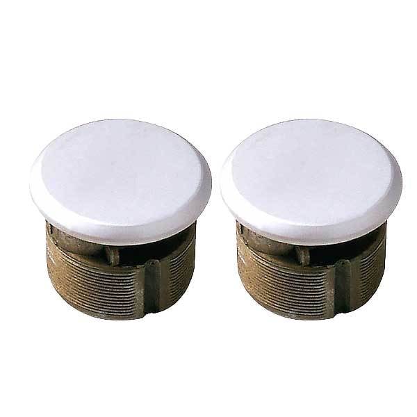 Kenaurd Kenaurd: ZINC  Dummy Mortise Cylinder 1" Aluminum Silver, PK 2 - SMC00-DUM-AL