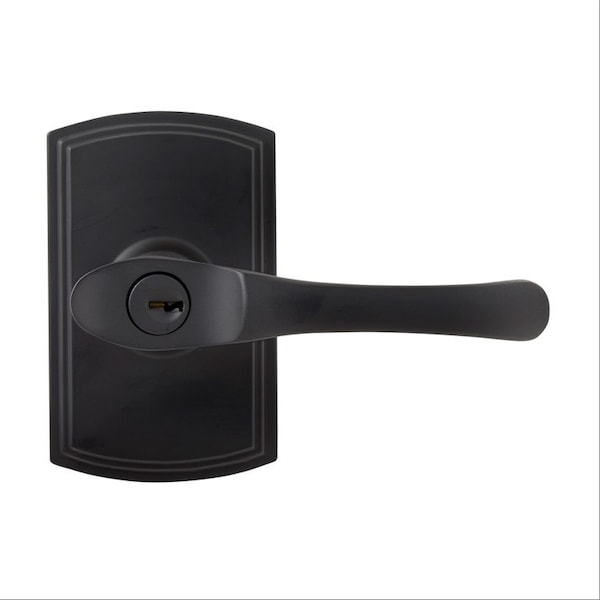 Delaney Hardware Italian Collection Artino Black Keyed Entry Door Handle - 360204
