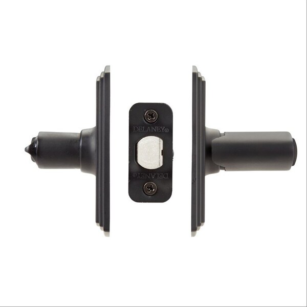 Delaney Hardware Italian Collection Artino Black Keyed Entry Door Handle - 360204