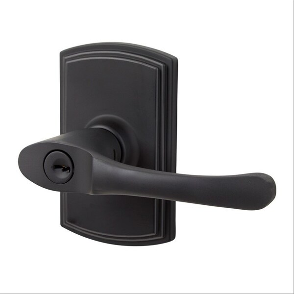 Delaney Hardware Italian Collection Artino Black Keyed Entry Door Handle - 360204