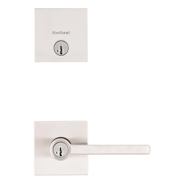 Kwikset Kwikset Halifax Satin Nickel Zinc Lever and Single Cylinder Deadbolt - 99910-062