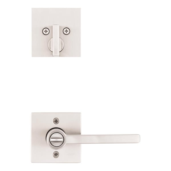 Kwikset Kwikset Halifax Satin Nickel Zinc Lever and Single Cylinder Deadbolt - 99910-062