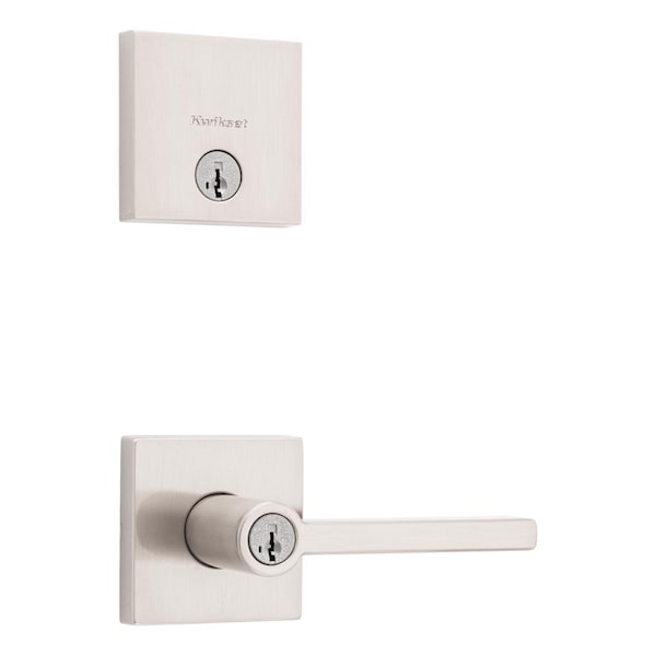 Kwikset Kwikset Halifax Satin Nickel Zinc Lever and Single Cylinder Deadbolt - 99910-062