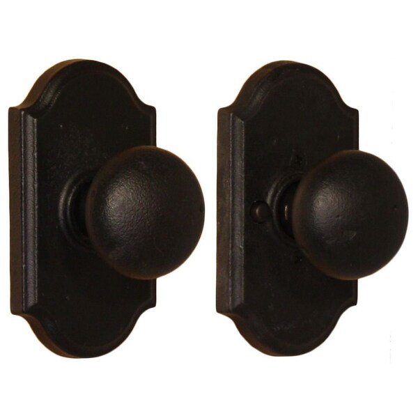 Weslock Wexford Premiere Privacy Lock ADJ Latch and Full Lip Strike Black - 07110F2F2SL20