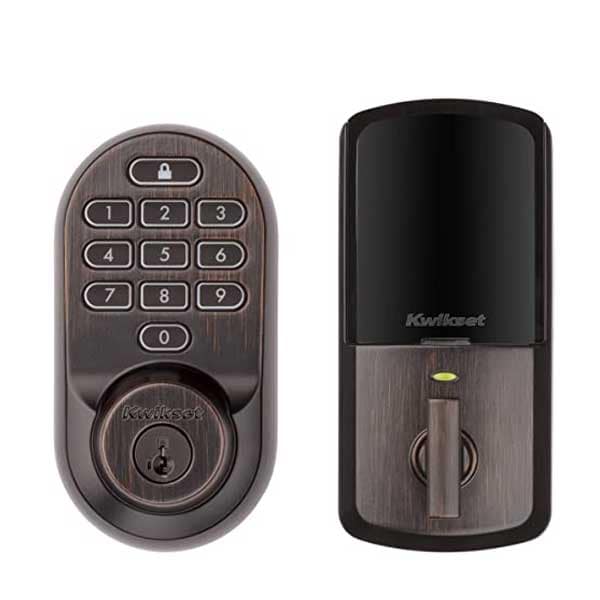 Kwikset Kwikset: Halo SmartKey Electronic Touchscreen Keyless Entry Deadbolt with WiFi / Venetian Bronze - KWS-938-WIFI-KYPD-11P