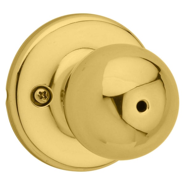 Kwikset Kwikset Polo Polished Brass Privacy Knob Right or Left Handed - 93001-873