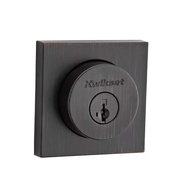 Kwikset Kwikset: Halifax Single Cylinder Deadbolt with Smartkey Technology / Venetian Bronze - KWS-158-SQT-SMT-11P