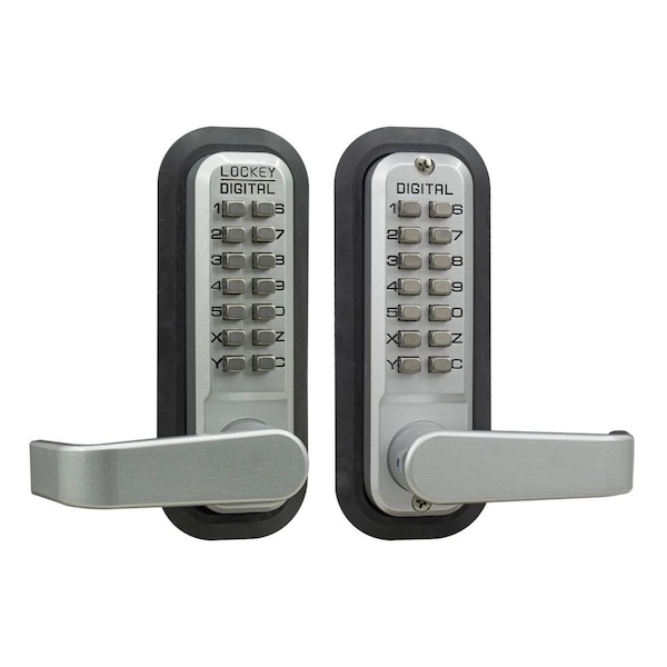 Lockey Usa Mechanical Keyless Lever Lock, Double Sided, 2835DC, Marine Grade - 2835SCMGDC