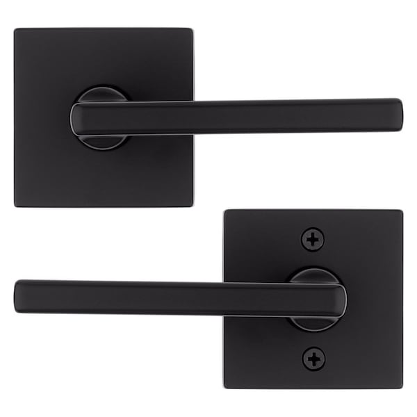 Kwikset Kwikset Halifax Matte Black Passage Lever Right or Left Handed - 97200-906