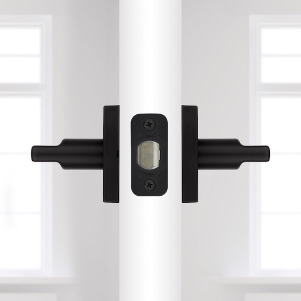 Kwikset Kwikset Halifax Matte Black Passage Lever Right or Left Handed - 97200-906