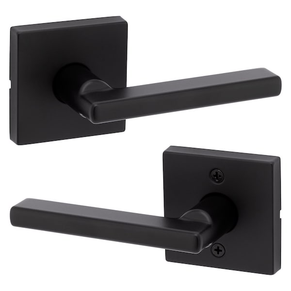 Kwikset Kwikset Halifax Matte Black Passage Lever Right or Left Handed - 97200-906