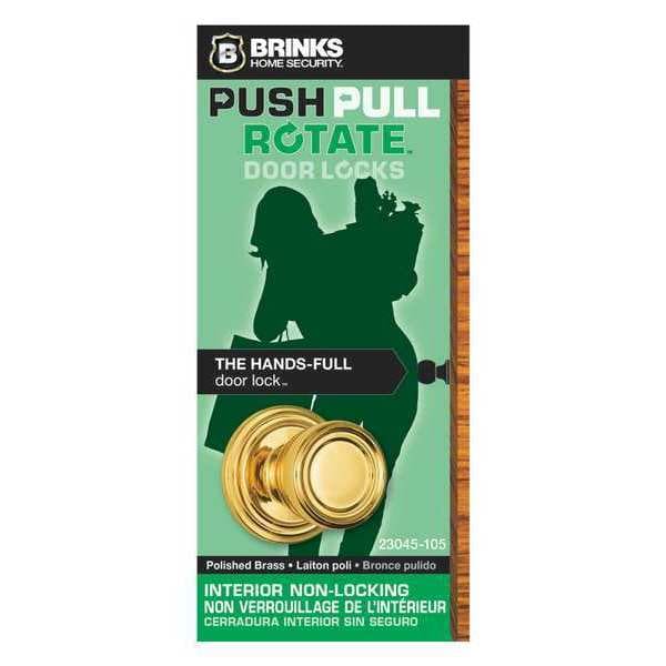 Brinks Home Security Barrett Passage, Polished Brass, Doorlock - 23045-105