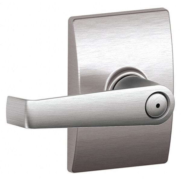 Schlage Residential Door Lever Lockset, Satin Chrome, Privacy - F40 ELA 626 CEN