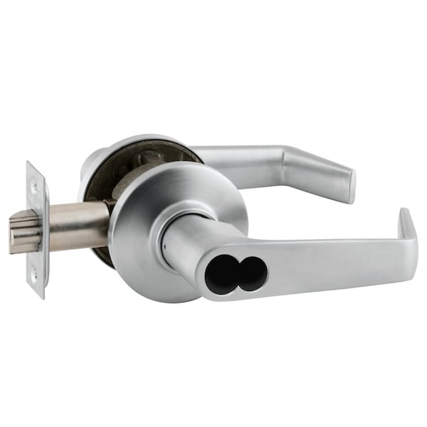 Schlage Grade 2 Tubular Lock, Storeroom Function, Schlage FSIC Less Core, Saturn Lever, Satin Chrome Finish,  - S80JD SAT 626