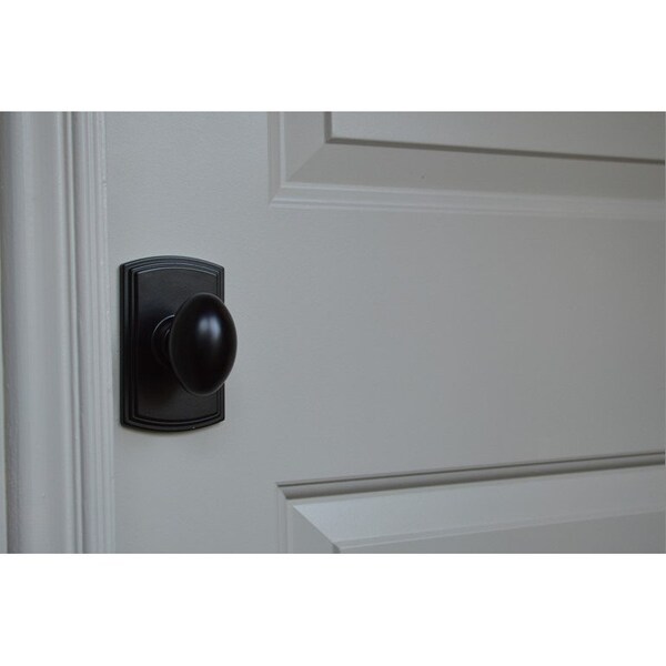 Delaney Hardware Italian Collection Canova Edged Oil Rubbed Bronze Dummy Door Knob - 365507