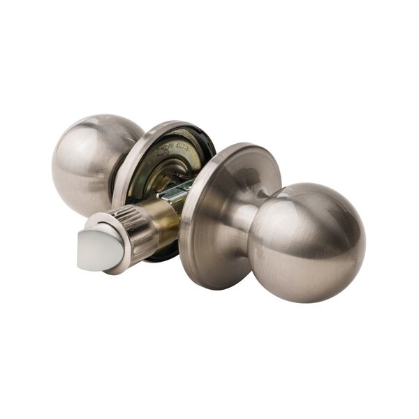 Pamex Saturn Knob Passage Lock Satin Nickel Finish - FT3P30