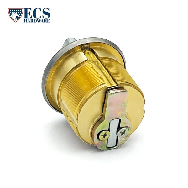 Ecs Hardware Durable Premium Thumb Turn Mortise Cylinder, 1-1/4 in 26D Satin Chrome - ECSH-TMC03-26D