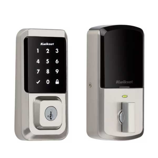 Kwikset Kwikset: Halo SmartKey Electronic Touchscreen Keyless Entry Deadbolt with WiFi / Satin Nickel - KWS-939-WIFI-TSCR-15